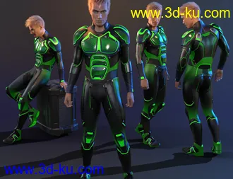 3D打印模型OMNI Suit for Genesis 8 and 8.1 Male的图片