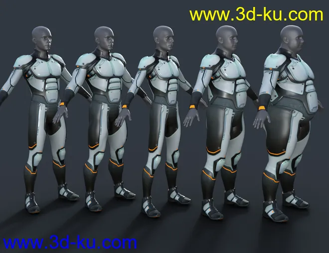 OMNI Suit for Genesis 8 and 8.1 Male模型的图片4