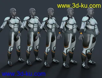 3D打印模型OMNI Suit for Genesis 8 and 8.1 Male的图片