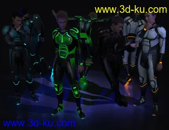 3D打印模型OMNI Suit for Genesis 8 and 8.1 Male的图片