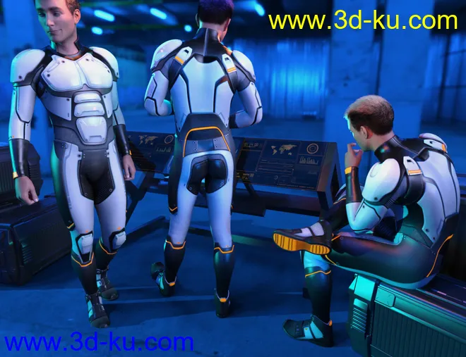 OMNI Suit for Genesis 8 and 8.1 Male模型的图片7