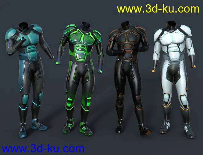 OMNI Suit for Genesis 8 and 8.1 Male模型的图片8