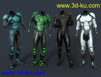3D打印模型OMNI Suit for Genesis 8 and 8.1 Male的图片