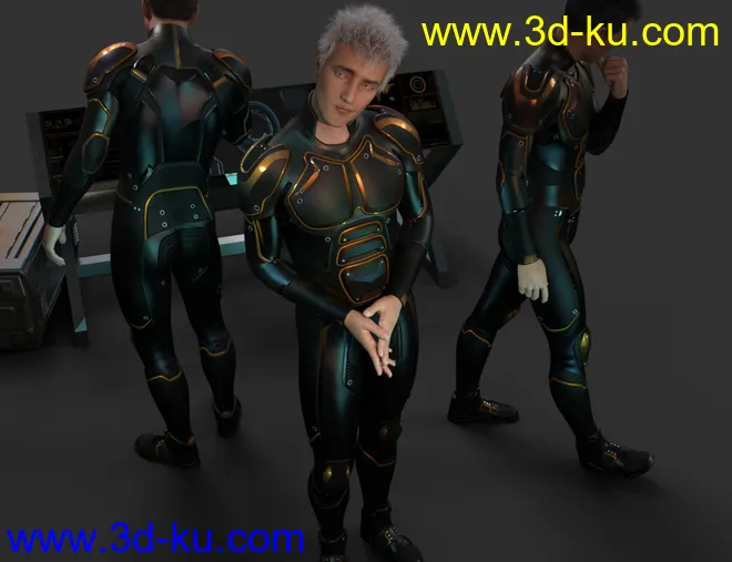 OMNI Suit for Genesis 8 and 8.1 Male模型的图片9
