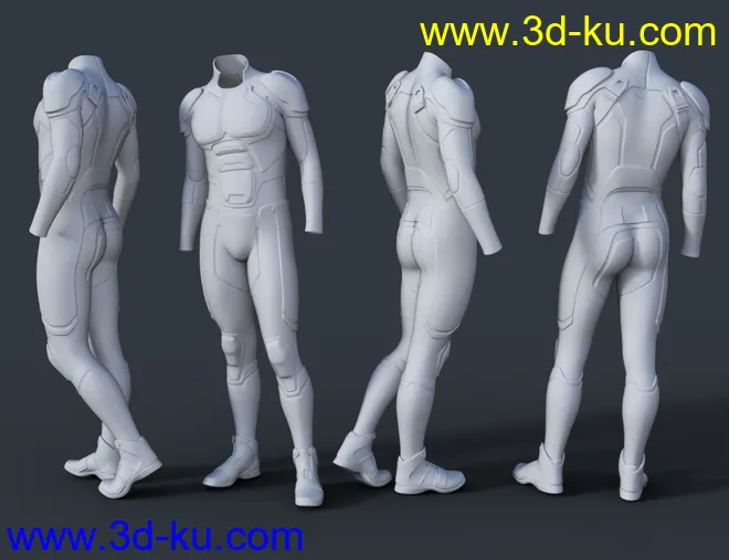 OMNI Suit for Genesis 8 and 8.1 Male模型的图片10