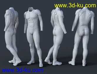 3D打印模型OMNI Suit for Genesis 8 and 8.1 Male的图片