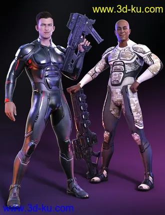 3D打印模型OMNI Suit for Genesis 8 and 8.1 Male Outfit Textures的图片