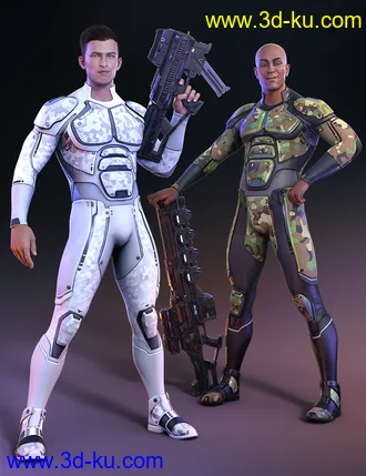 3D打印模型OMNI Suit for Genesis 8 and 8.1 Male Outfit Textures的图片