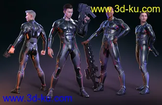 3D打印模型OMNI Suit for Genesis 8 and 8.1 Male Outfit Textures的图片