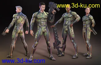 3D打印模型OMNI Suit for Genesis 8 and 8.1 Male Outfit Textures的图片