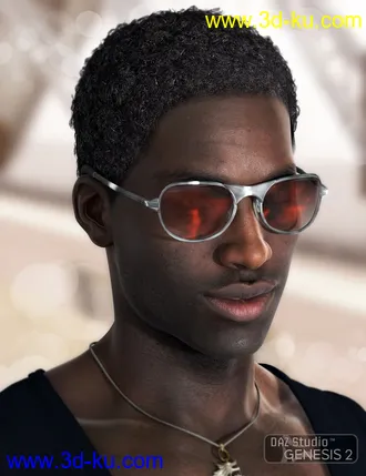 3D打印模型Omri Hair for Genesis 2 Male(s)的图片