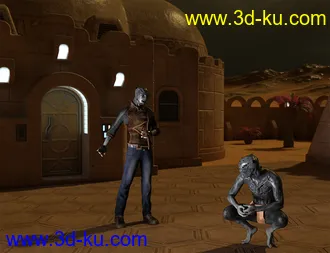 3D打印模型Oolong HD for Genesis 8 Male的图片