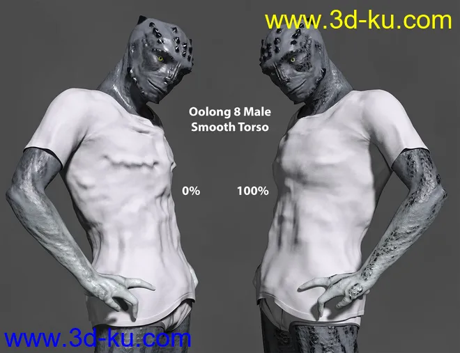 Oolong HD for Genesis 8 Male模型的图片12