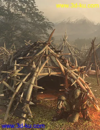 3D打印模型Orcish Camp 1的图片