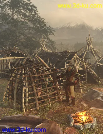 3D打印模型Orcish Camp 1的图片