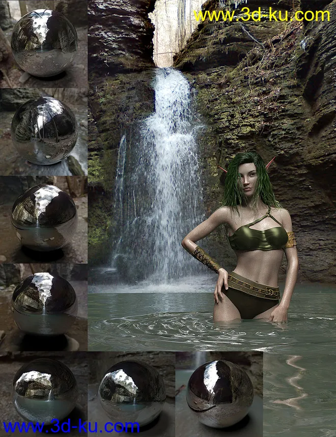 Orestes Iray HDRI Environments - Lost Grotto模型的图片1