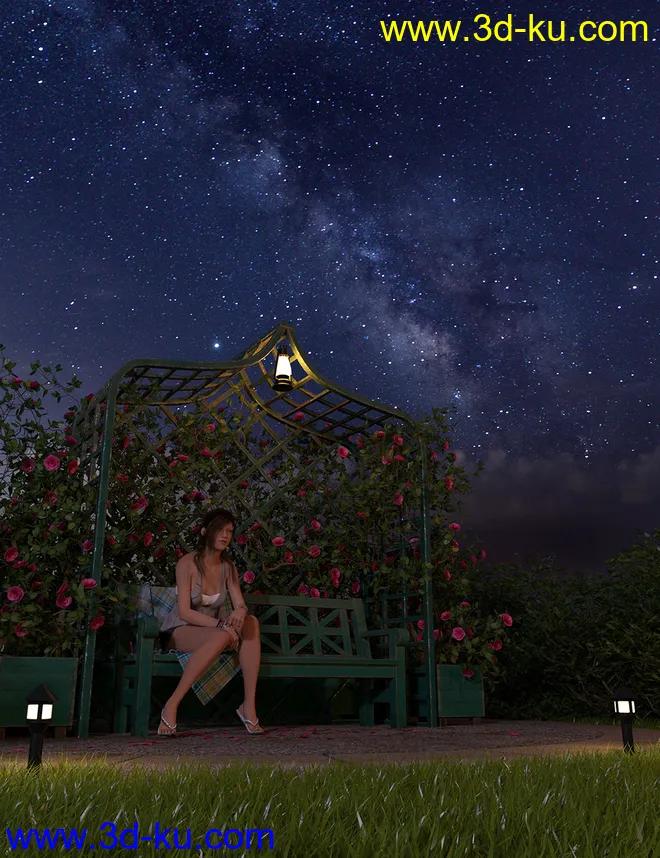 Orestes Iray HDRI Skydomes - A Night in August模型的图片1