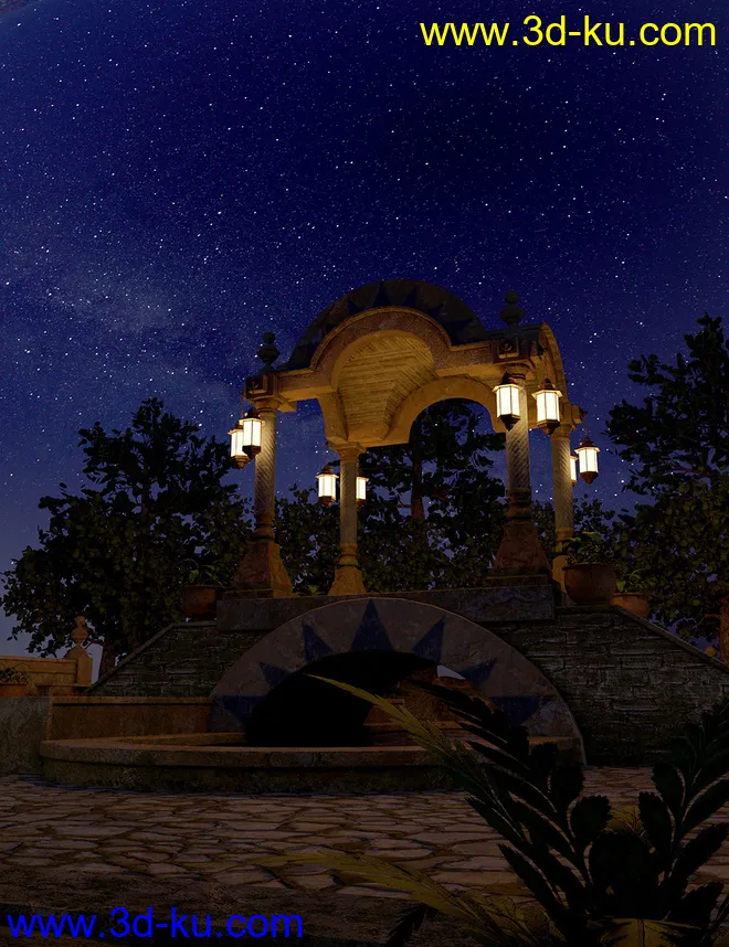 Orestes Iray HDRI Skydomes - A Night in August模型的图片3