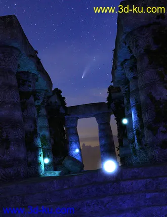 3D打印模型Orestes Iray HDRI Skydomes - A Night in August的图片