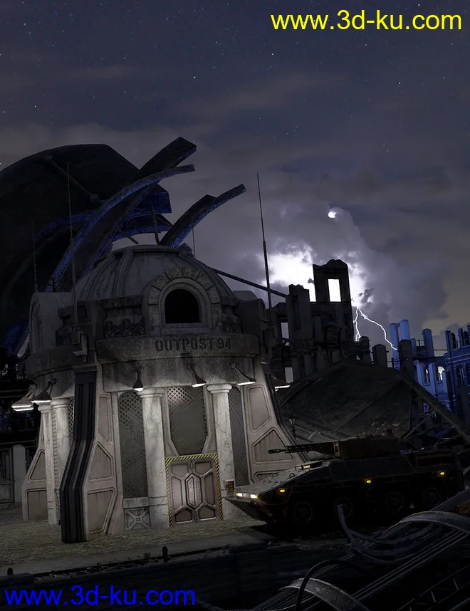 Orestes Iray HDRI Skydomes - A Night in August模型的图片5