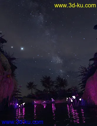 3D打印模型Orestes Iray HDRI Skydomes - A Night in August的图片