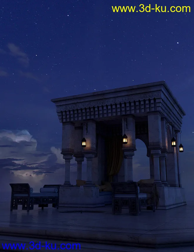 Orestes Iray HDRI Skydomes - A Night in August模型的图片10