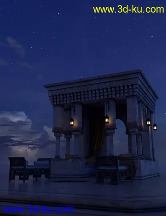 3D打印模型Orestes Iray HDRI Skydomes - A Night in August的图片