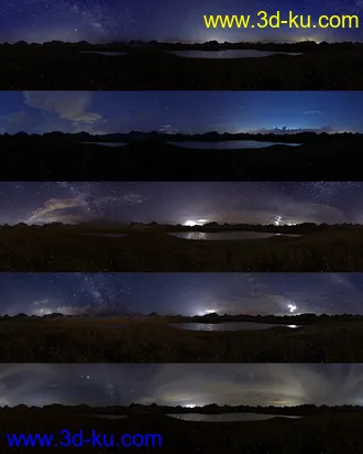 3D打印模型Orestes Iray HDRI Skydomes - A Night in August的图片