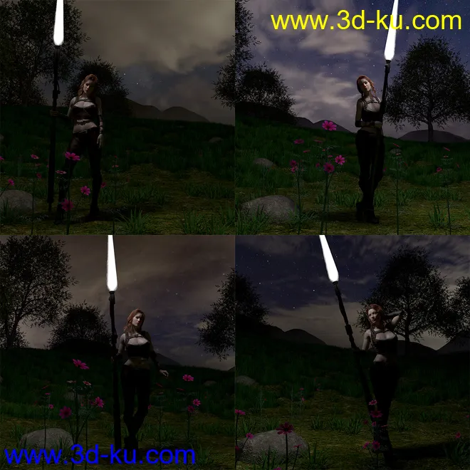 Orestes Iray HDRI Skydomes - Cloudy Night模型的图片2