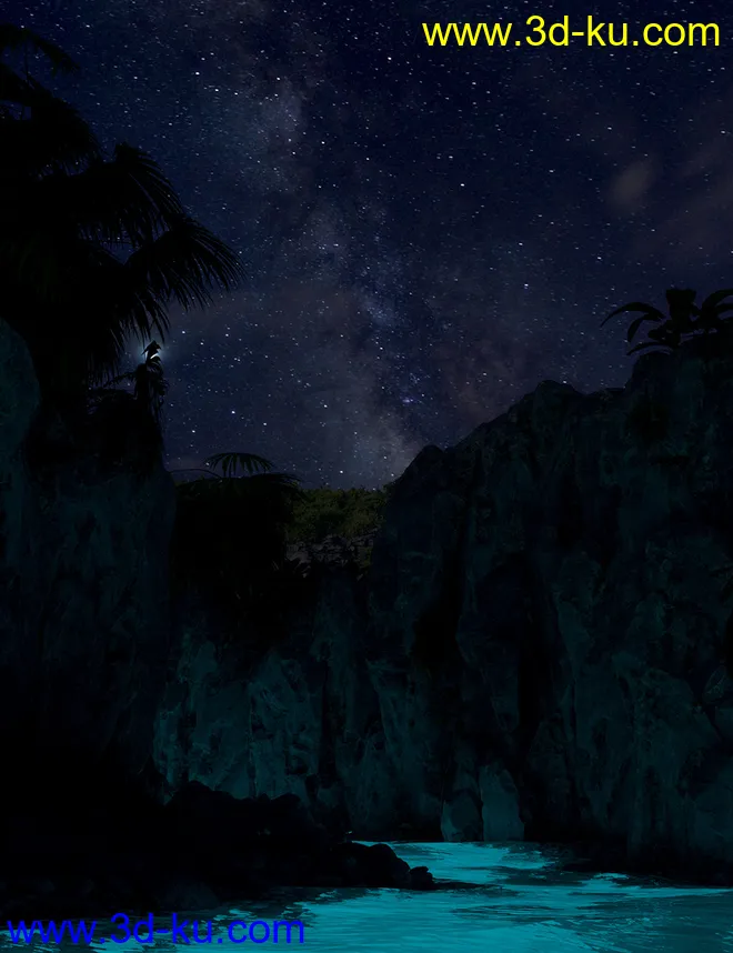 Orestes Iray HDRI Skydomes - Cloudy Night模型的图片3