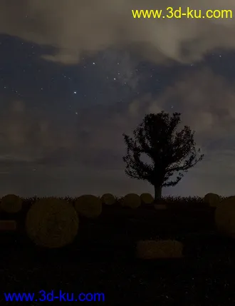 3D打印模型Orestes Iray HDRI Skydomes - Cloudy Night的图片
