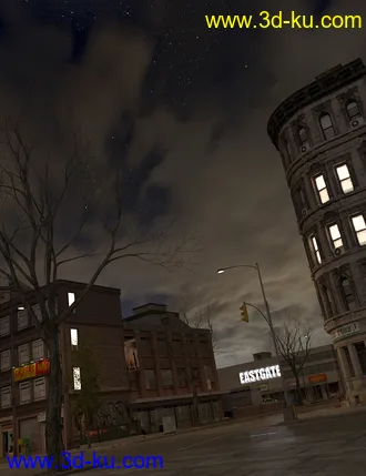 3D打印模型Orestes Iray HDRI Skydomes - Cloudy Night的图片