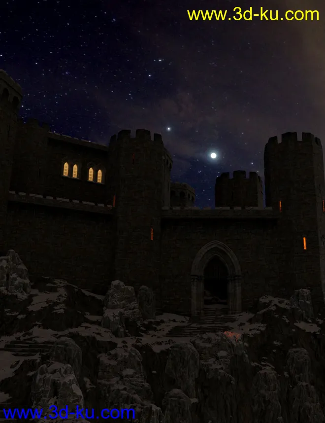 Orestes Iray HDRI Skydomes - Cloudy Night模型的图片7
