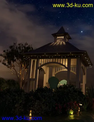 3D打印模型Orestes Iray HDRI Skydomes - Cloudy Night的图片