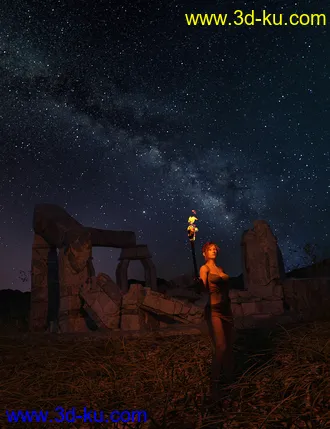 3D打印模型Orestes Iray HDRI Skydomes - Milky Way的图片