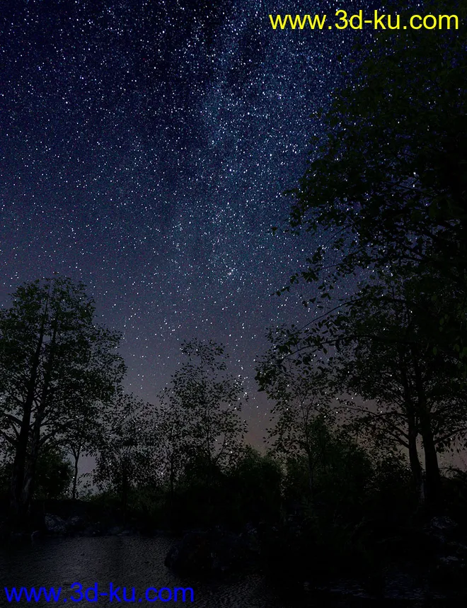 Orestes Iray HDRI Skydomes - Milky Way模型的图片2