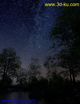 3D打印模型Orestes Iray HDRI Skydomes - Milky Way的图片