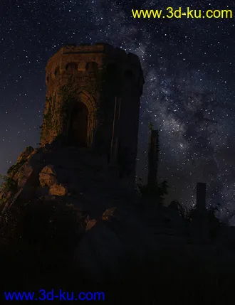 3D打印模型Orestes Iray HDRI Skydomes - Milky Way的图片