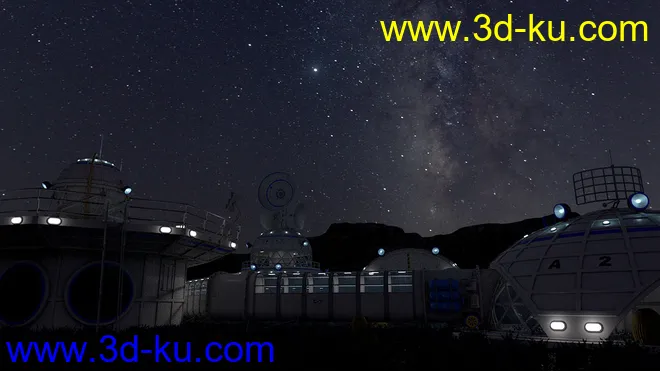 Orestes Iray HDRI Skydomes - Milky Way模型的图片5