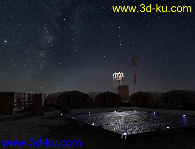 Orestes Iray HDRI Skydomes - Milky Way模型的图片6