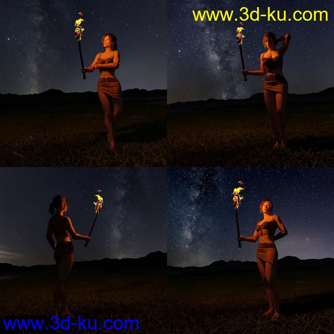 Orestes Iray HDRI Skydomes - Milky Way模型的图片7