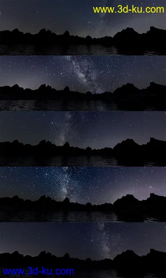 3D打印模型Orestes Iray HDRI Skydomes - Milky Way的图片
