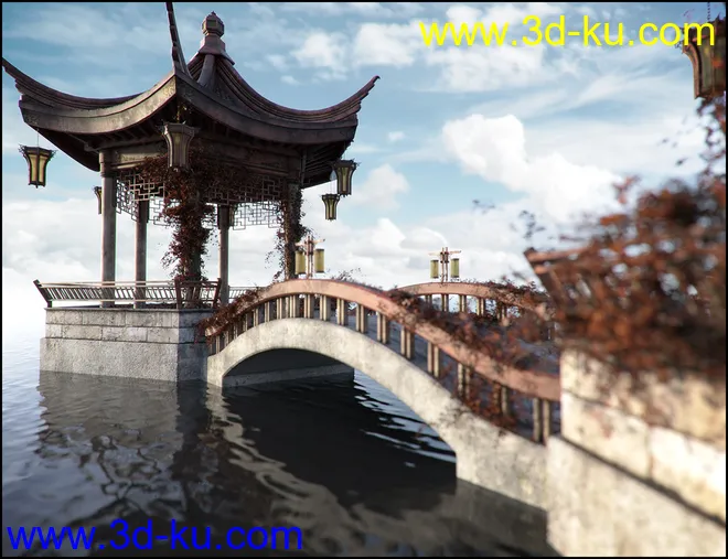 Oriental Tranquility Awakening Iray Addon模型的图片2