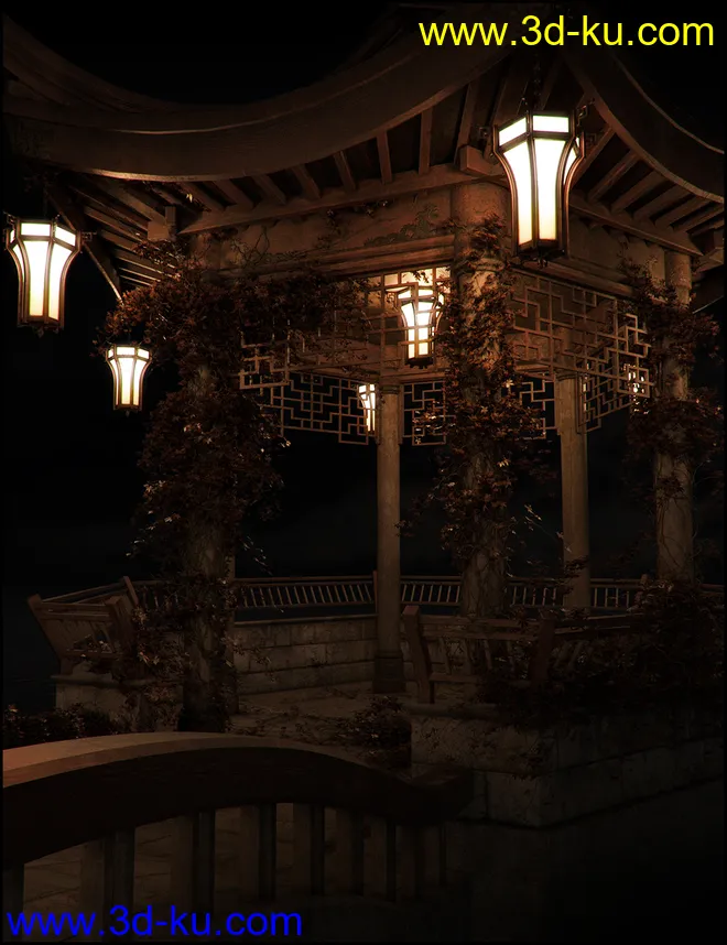 Oriental Tranquility Awakening Iray Addon模型的图片7