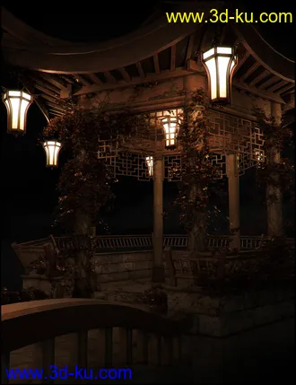 3D打印模型Oriental Tranquility Awakening Iray Addon的图片