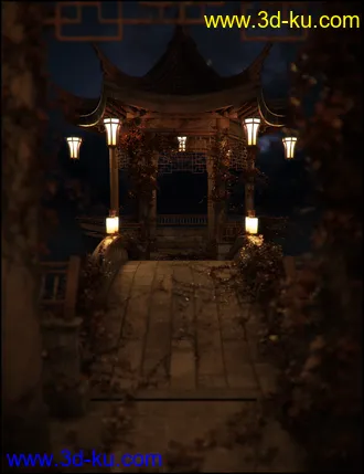 3D打印模型Oriental Tranquility Awakening Iray Addon的图片