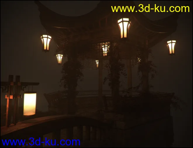 Oriental Tranquility Awakening Iray Addon模型的图片11