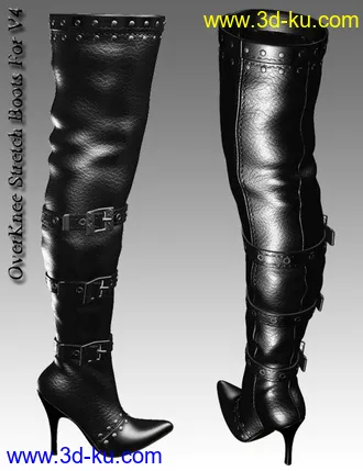 3D打印模型OverKnee Stretch Boots For V4的图片