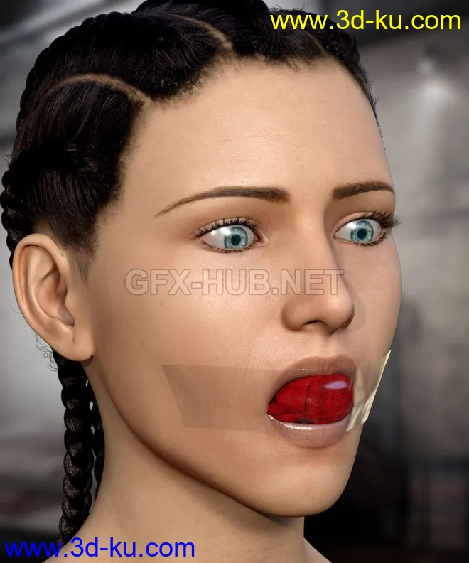 Panty Gag For Genesis 8 Female模型的图片1