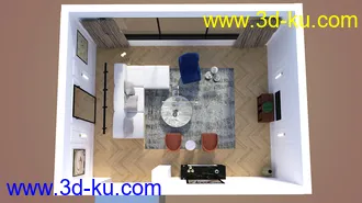 3D打印模型Paris Living Room的图片